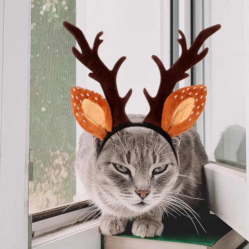 Ornement de Noël en forme de bois de cerf Healeved pour chien
