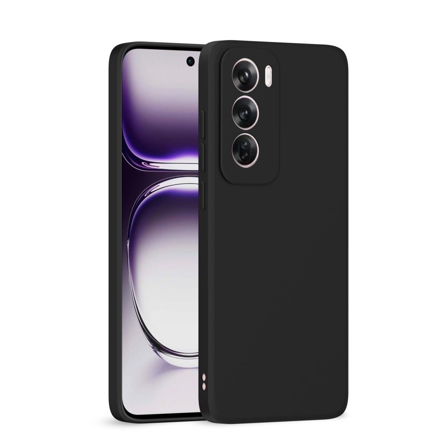 Pikkme Back Cover Camera Protection Shockproof Soft Matte Silicone Back Case for Oppo Reno 12 Pro 5G (Black) (B0DFGT4JNW) Amazon Price History, Amazon Price Tracker