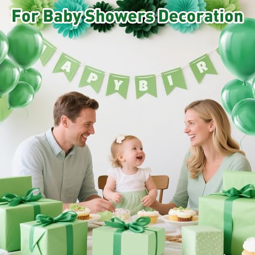 Image of TUXIYA 200 Pcs Green Tissue Paper for Gift Bags,14 inchX20 inch Tissue Paper Bulk