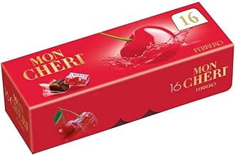 Ferrero MonCheri Ferrero MonCheri Chocolate Candy with Cherry and Liqueur, Present, 5.1 oz (147 g), 14 Tablets (14 Tablets x 1)