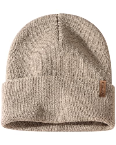 Image of FURTALK Unisex Cuffed Beanie Thick Double Knit Winter Skull Cap | Double-Layer Warmth, Ultra-Soft Itch-Free Knit, Snug No-Slip Fit, Essential Gear for Winter Jogging & Outdoor Sports