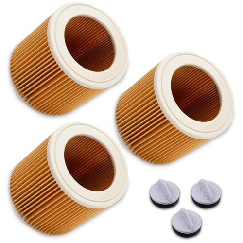 PRIMEBAG - Filter kompatibel mit Kärcher WD1 WD2 WD3 MV3 WD 3 P Premium - Ersatz für 6.414-552.0, 6.414-772.0, 6.414-547.0 Patronenfilter - Bestleistung beim Saugen