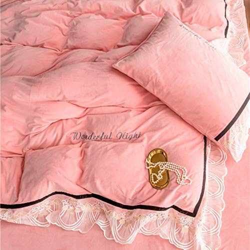 Juego de cama de leche caliente para cama king size de 4 piezas 7