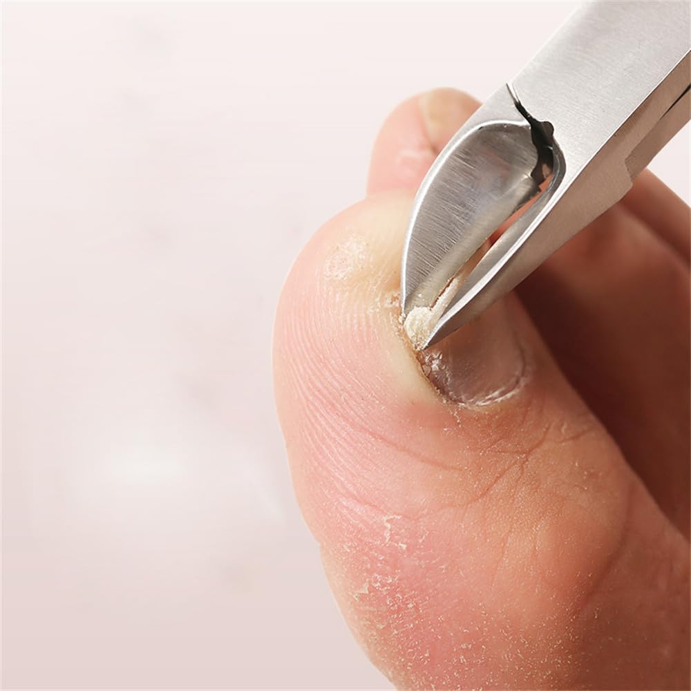 Brainbow Professionelle Nagelschere, Nagelhautschere, scharf, gebogen, Nagelknipser, Zange, Maniküre-/Pediküre-Nagelpflegewerkzeug, Schwarz
