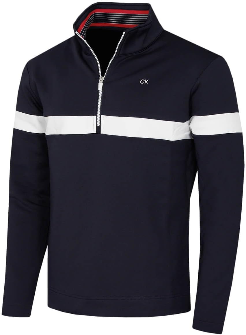 Calvin Klein Herren Scale CK Insul-Lite Performance 1/2 Zip Golfpullover
