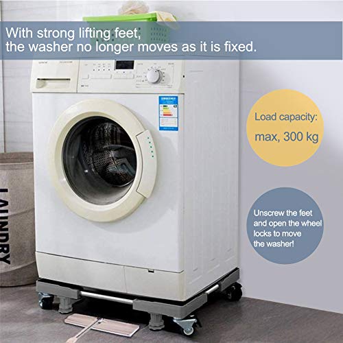 image for Washing Machine Stand sanyi Multi-functional Movable Adjustable Base M