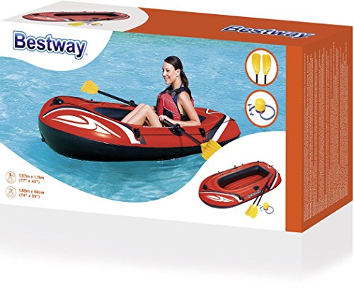 Bestway Schlauchboot-Set, Kondor 2000, 188 x 98 x 30 cm, für 1 Erwachsenen + 1 Kind