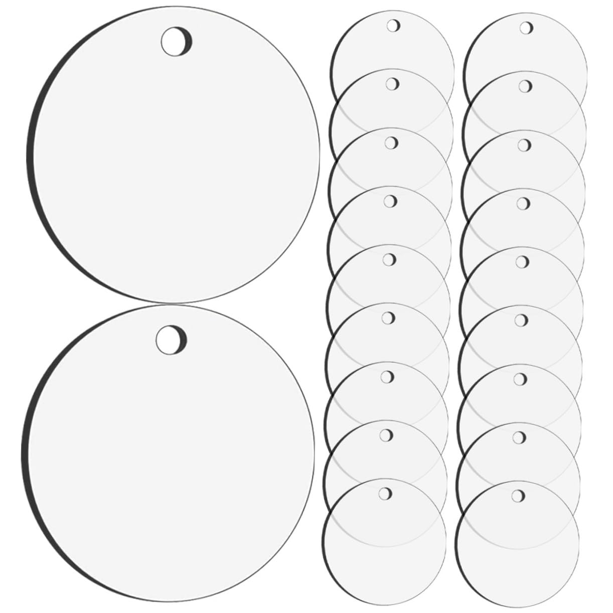 PRETYZOOM 80 STK Weihnachts-Sublimations-Charme Sublimations-DIY-Disc Weihnachtsbaum anhänger weihnachtsbasteln Weihnachts basteln Leere weihnachtsanhänger personalisierte Anhänger MDF