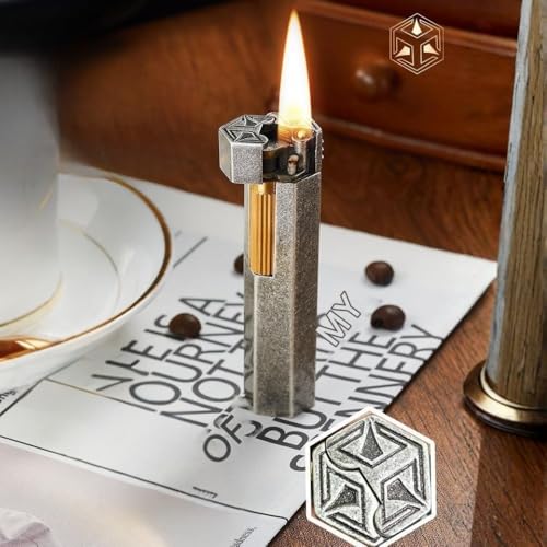 Image of Smoke King HexaForge Black Retro Lighter