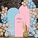 pingk Double Color Wedding Arch Set - 4ft/5ft/6ft Spandex Fitted Covers for Baby Party Birthday Banquet Shower