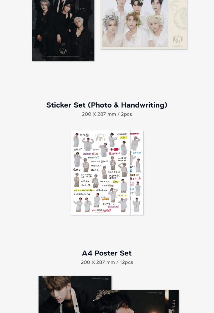 SM Ent 2023 Season's Greetings Package+Desk calendar+Hardcover diary+Envelope+Postcard+Folding poster on pack+Sticker+Mini Brochure+Clear photocard+Photocard+Photo sticker+Tracking (WayV)