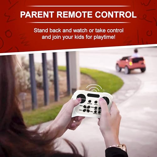 Image of Norman Jr Battery Operated 2x4 | Jeep Toy Kids Car with Remote+Steering+RGB Light+Mp3 USB Music | Rechargeable Car for Kids to Drive 3 to 12 Years | Large (Drifter) Red