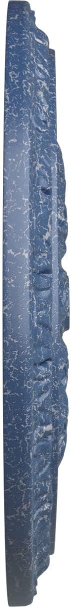 Ekena Millwork 15 3/4"OD x 5/8"P Kirke Ceiling Medallion (Fits Canopies up to 3 3/4"), Hand-Painted Americana Crackle