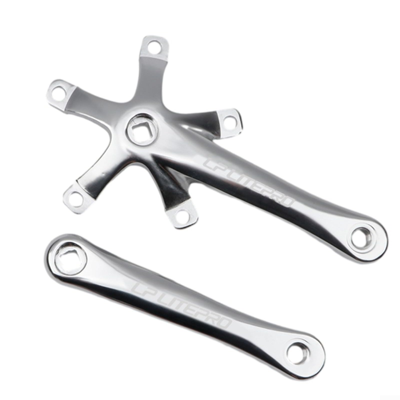 Pedivella/corona per bici, in lega di alluminio, 170 mm, accessorio per bicicletta a velocità singola da strada e mountain bike (manovella nera)