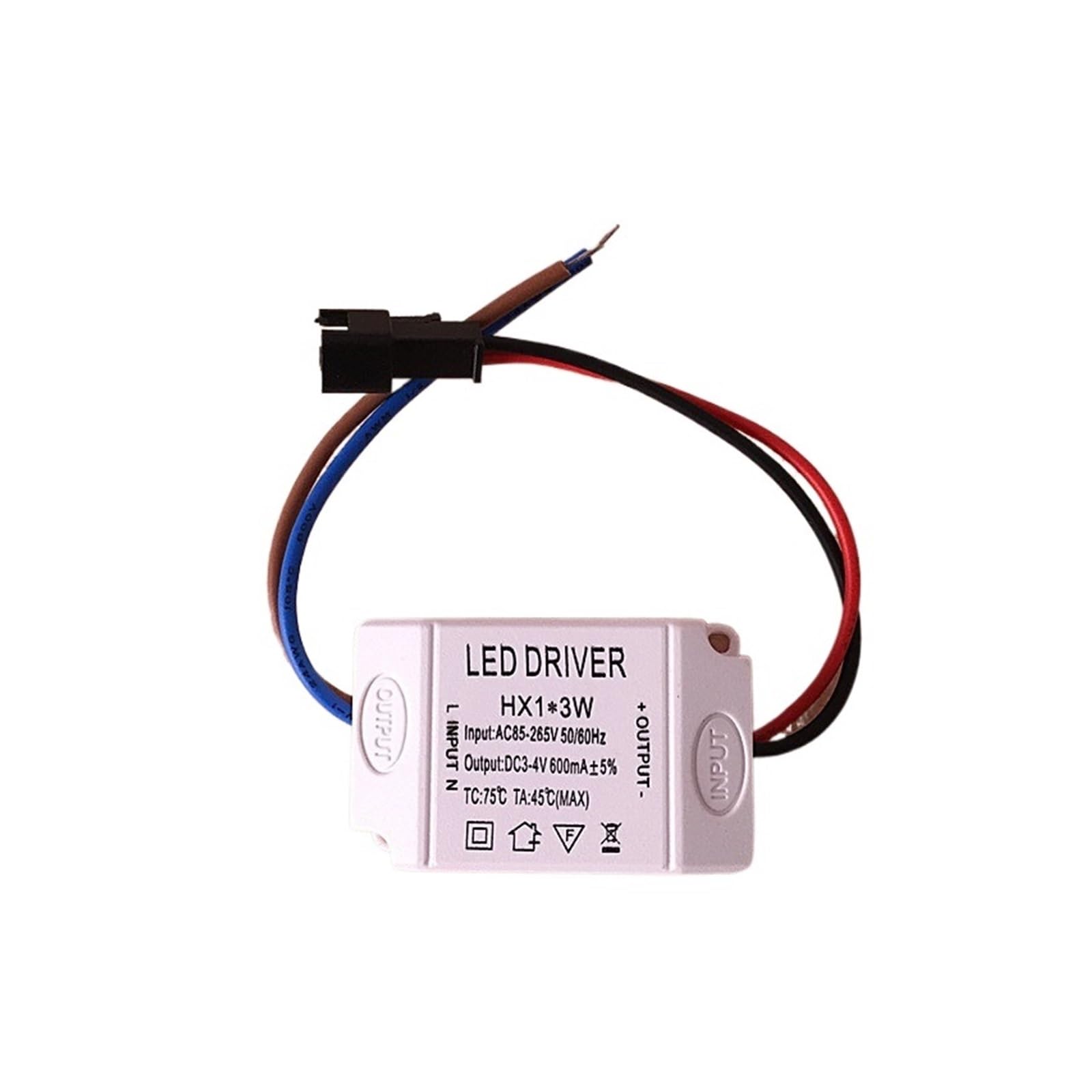 1 pz Driver Luce LED Alimentazione Faretto da soffitto Regolatore Alimentatore Trasformatore 3w5w7w9w12w(1 * 3Wsingle Three Watt Lamp Bead)