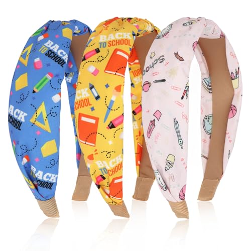 Wecoe 3pcs Teacher Headbands, Back To School Supplies First Day Of...