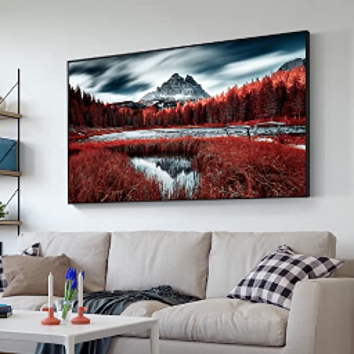 Peinture vin rouge pour salon chaleureux déco murale triptyque