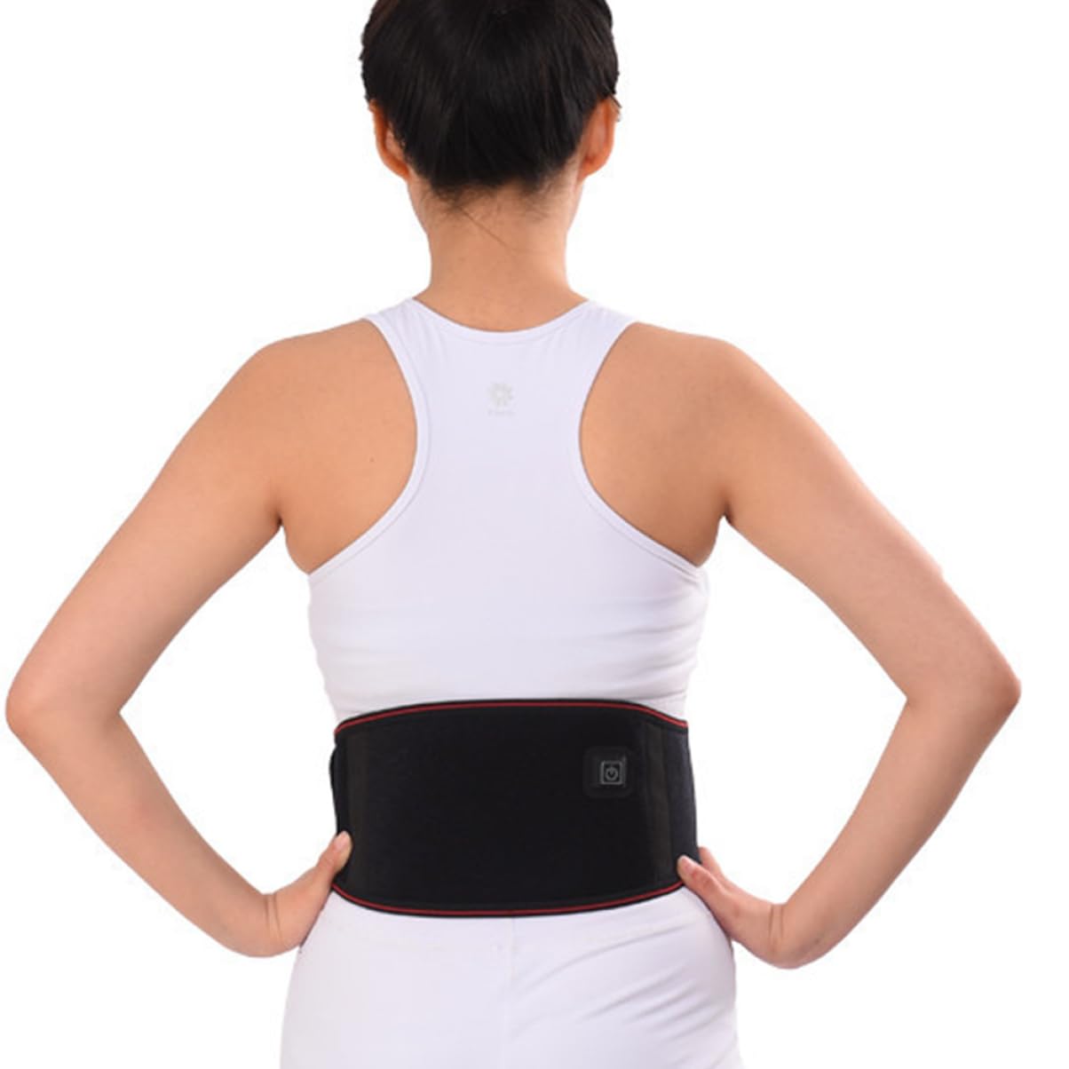 KOMBIUDA Waist Heating Pad Electric Back Belt Men's Women's Practical Heating Wrap Warm Stomach Rechargeable