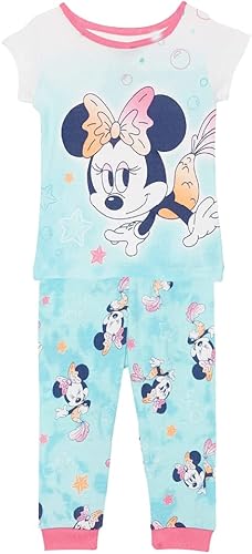Disney Unisex Kids' 2-piece Snug-fit Cotton Holiday Matching Pajama Set, Soft & Cute for Kids