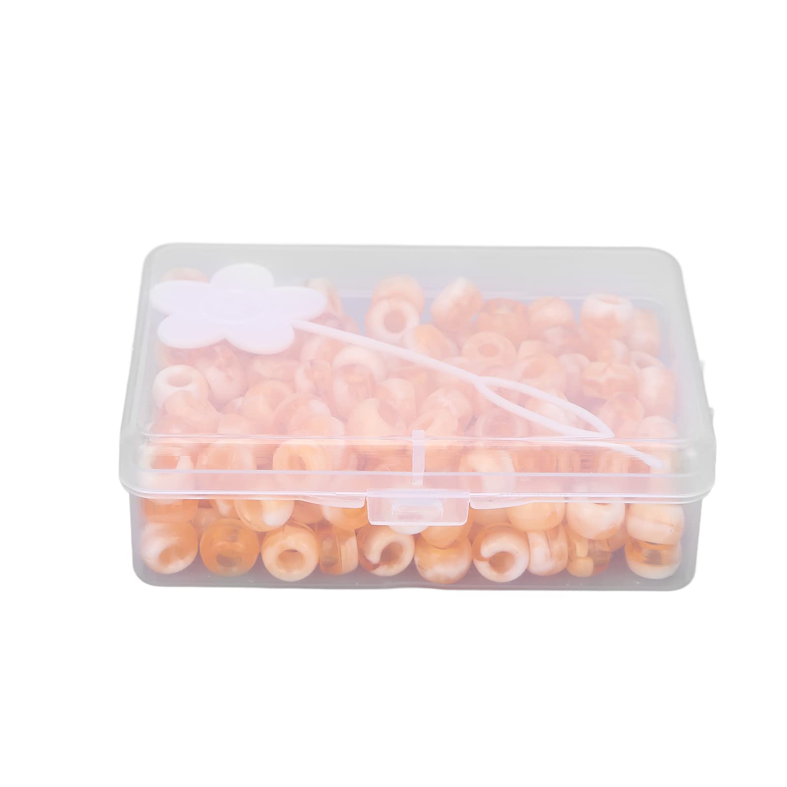 Hair Beads, Acrylic Candy Dreadlock Beads Exquisite DIY Rich Colors for Hair(Dark yellow)