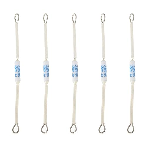 Fielect 5pcs Fusibles Térmicos 365.0 F 10A 250V Circuito Corte Temperatura Térmica Cortes Fusible