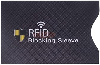 Security Sleeve - Anti-theft RFID Blocking Cases for Credit Cards, Debit Cards and Passport Wallets or Purse Protection 1 Piece Nice and Skillful As Shown Retractable, As Shown, retractable