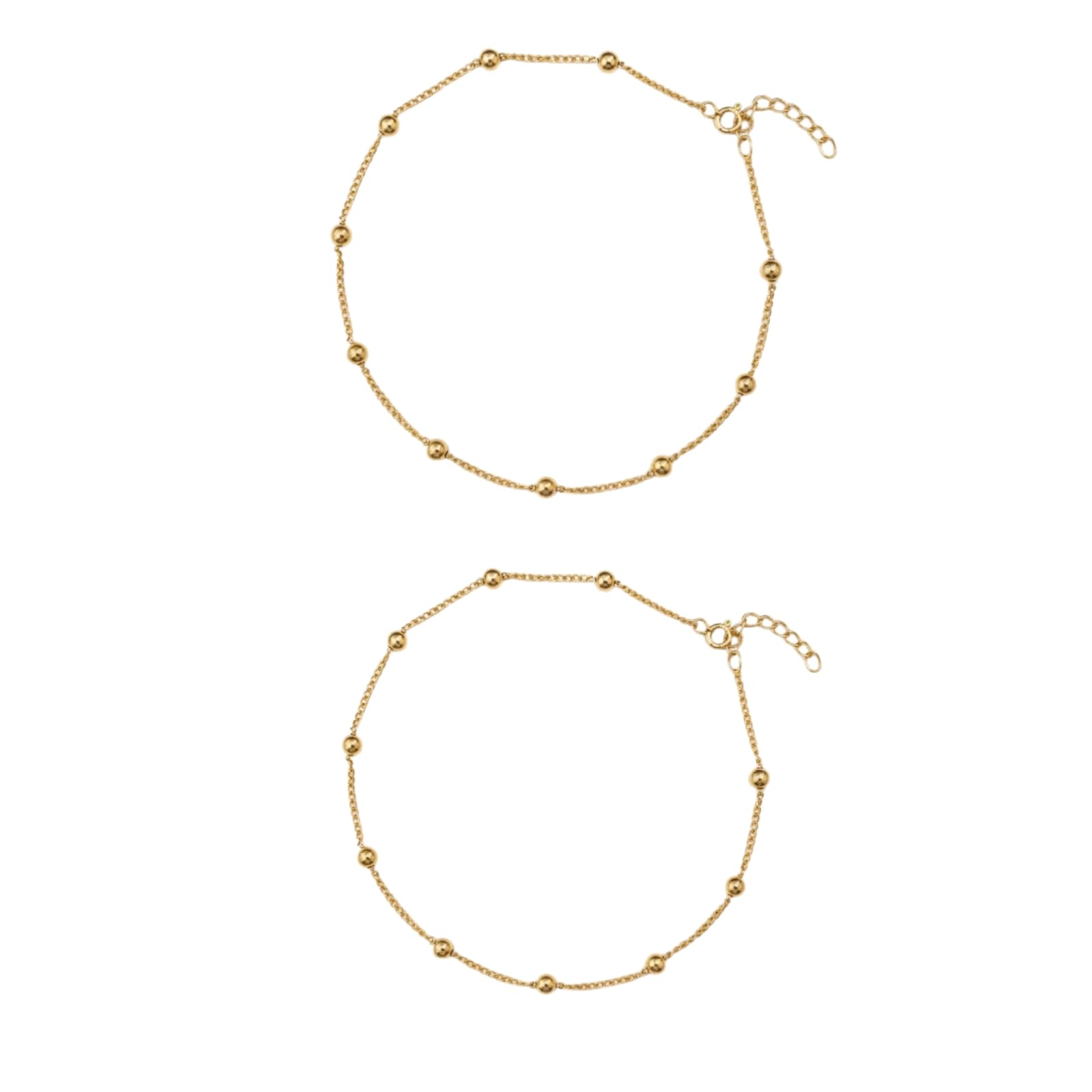 zarkan 925 Hallmark Silver Dainty Classic Chain Gold Plated Anklets For Women-picture-58