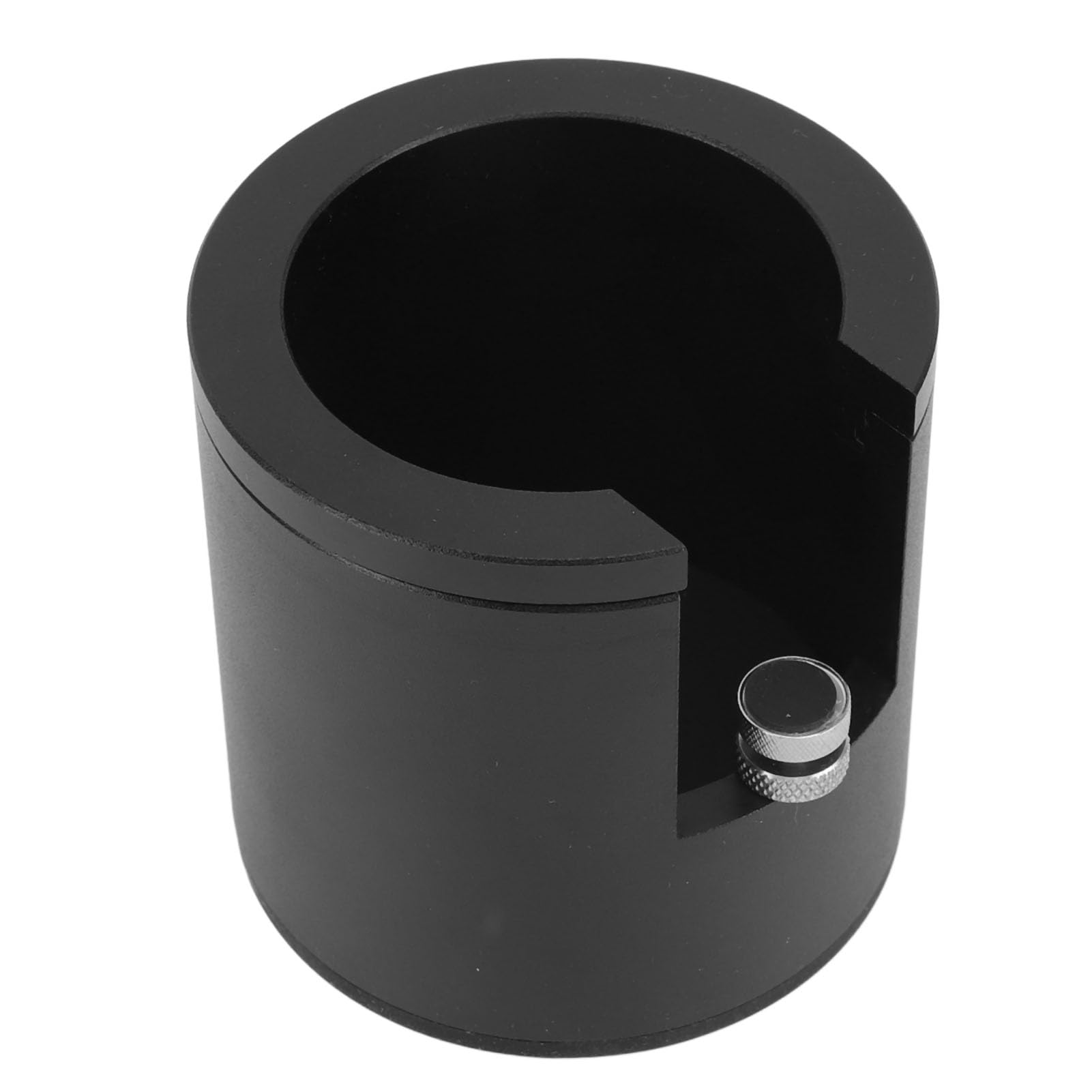 Siebträger-Halter, Tamper-Ständer, höhenverstellbar, Tamping-Station-Basis für 51 mm, 53 mm, 58 mm Siebträger, Kaffeezubehör aus Aluminiumlegierung (Schwarz)