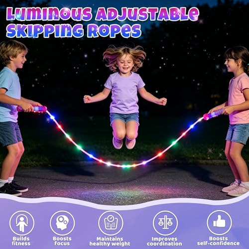 Cuerda de saltar LED para niños para hacer ejercicio divertido en casa 2