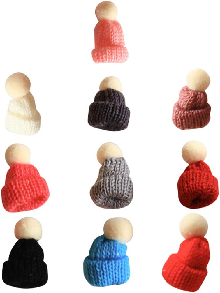 10pcs Mini Christmas Knit Hat Santa Hats DIY Crafts Botswana Ubuy