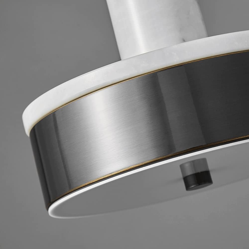 Éclairage suspendu îlot de cuisine moderne et lustre LED pierre naturelle noire
