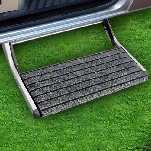 ZHAO GE Alfombrilla para Escalones de Autocaravana, 46x46cm, con Cierre de Hebillas, Alfombra Ajustable, Accesorios para Autocaravanas, Alfombra de Camping, Felpudo para Exteriores