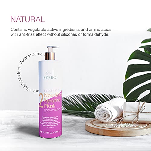 Keratin Haarmaske Ezero für intensive Pflege und Feuchtigkeit