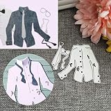 Stanzschablonen zum Selbermachen, für Hemden, Krawatten, Schleifen, Metall-Stanzformen, Bastelarbeiten, Scrapbooking, Papierkarten, Alben, Schablone – Silber
