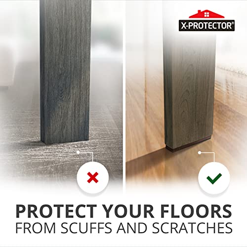 Non-Slip Furniture Pads X-Protector 8 Pcs – 1” X 4” Rubber Furniture Pads – Ideal Furniture Grippers – Self-Adhesive Furniture Grips For Furniture Feet – Non-Skid Furniture Pads Floor Protectors! #TOP4