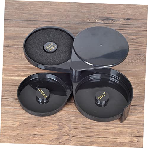 Boîte d'assaisonnement sel à 3 niveaux avec compartiments rotatifs ABS - 4
