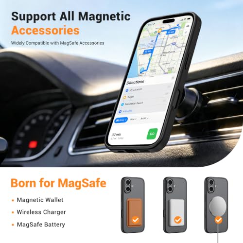 Coque iPhone 16 antichoc de qualité militaire vnnink mate et fine
