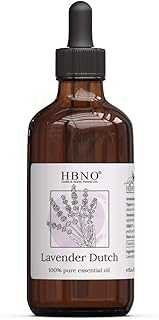 HBNO Lavender Dutch Essential Oil (Lavandin) 4 oz (120 ml) - 100% Pure & Natural Essential Oil Steam Distilled - Perfect f...