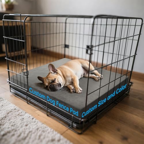 Ylymence Custom Dog Crate Pad - Snug-Fit for All Crates, Ultra Comfort Strong Support Dog Crate Bed with Non-Slip, Scratch-Proof & Pet-Safe Washable Cover