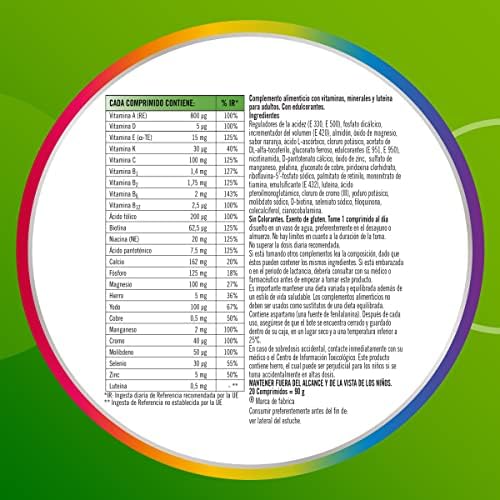 Multicentrum Complemento Alimenticio Multivitamínico y Multimineral para Adultos y Adolescentes, Sin Gluten, 90 Comprimidos - imagen 3