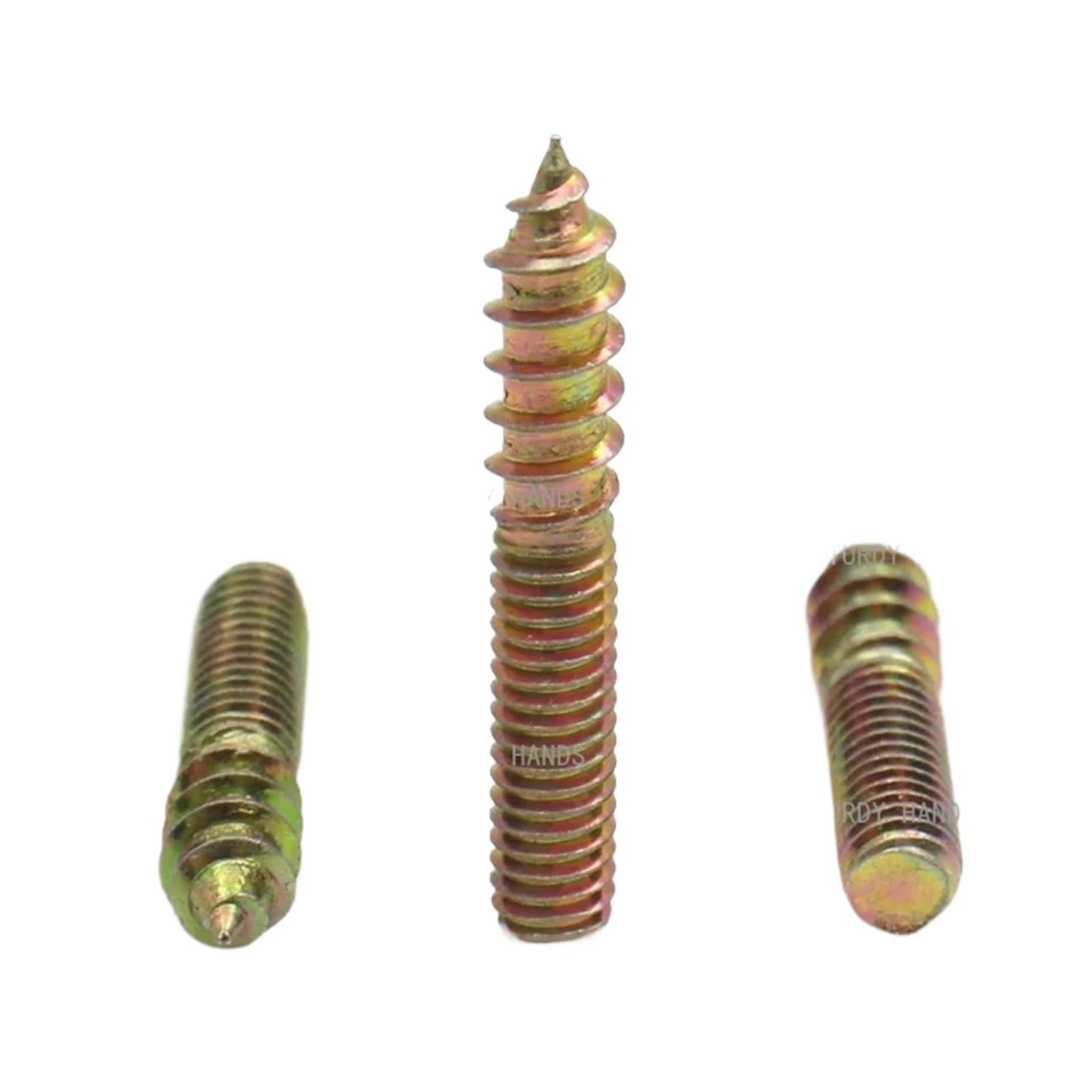 Tornillos de pasador doble extremo M4 M5 M6 20-50 mm autorroscantes acero al carbono galvanizados Paquete 60(M4x20mm)