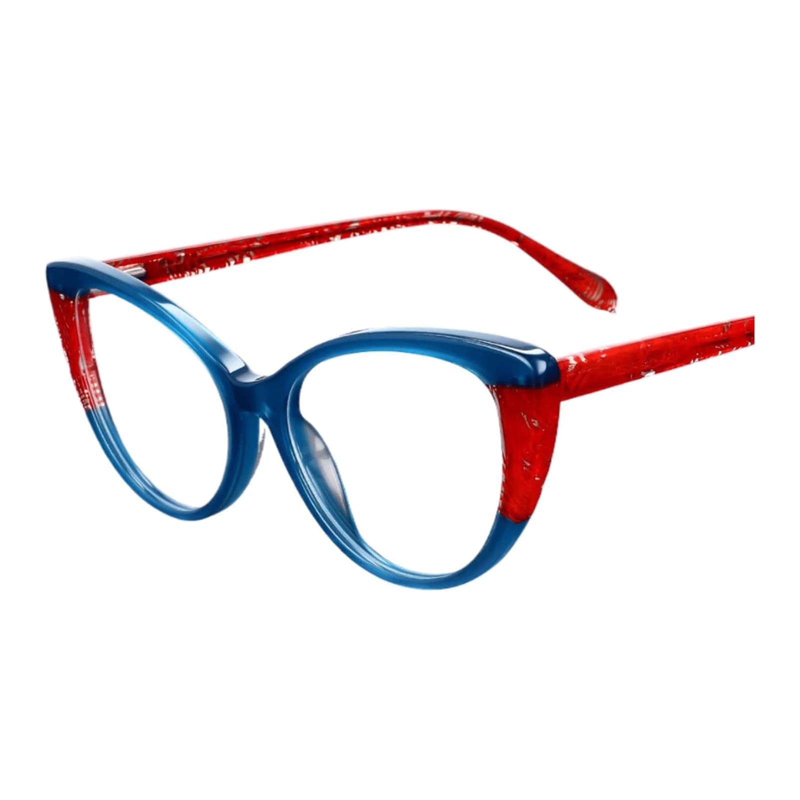 Montature per Occhiali in Acetato Montature per Occhiali con Cuciture Colorate Montature per Occhiali ultraleggere Indossa Comodi Occhiali Cat Eye