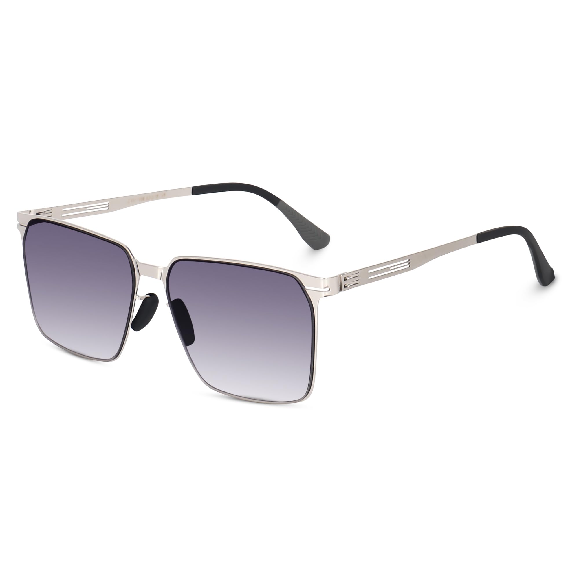 UV Protected Rectangular Sunglasses for Men & Women | Latest Trendy Design | Lightweight & Stylish Eyewear (Large Size)