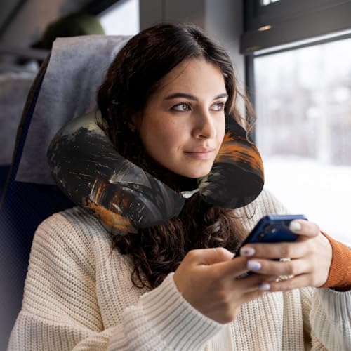 Almohada de viaje U-shaped espuma viscoelástica lavable miniatura 5