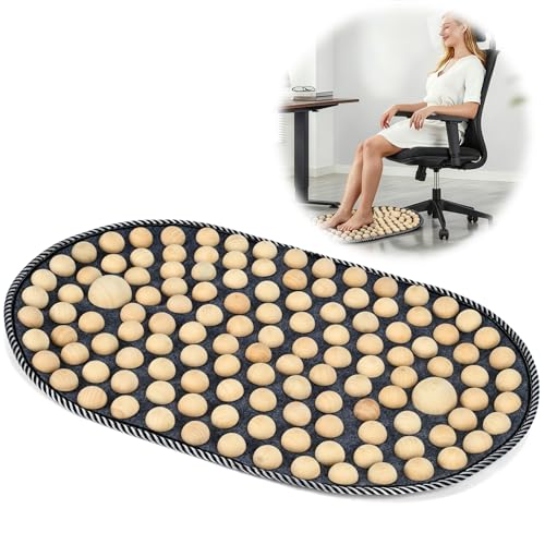 KEAJVXT Wood Foldable Foot Mat