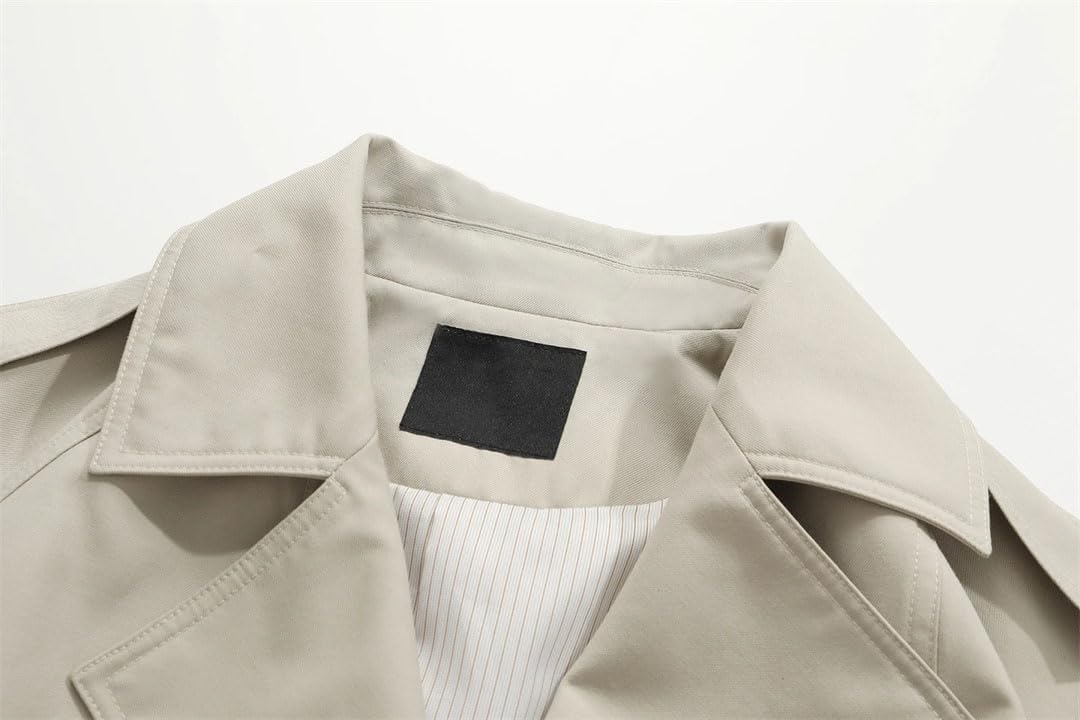 Women's Solid Color Trench Coat Thick Trench Coat