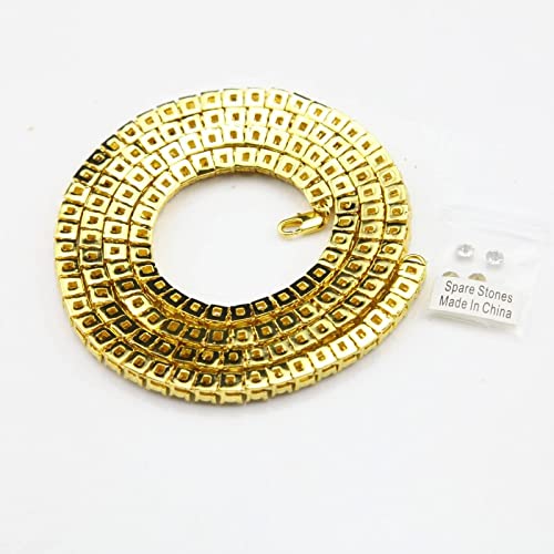 Collier strass rap punk en alliage résistant aux détails soignés