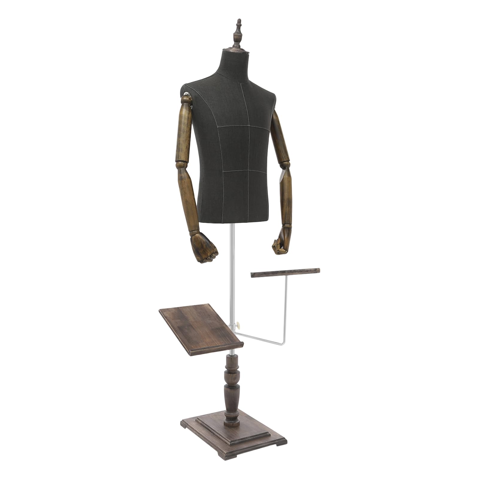 Manichino sartoriale da uomo, moda da uomo, supporto per pantaloni, base stabile, regolabile in altezza, pratico supporto per scarpe, merchandising visivo per boutique di abbigliamento e negozi di