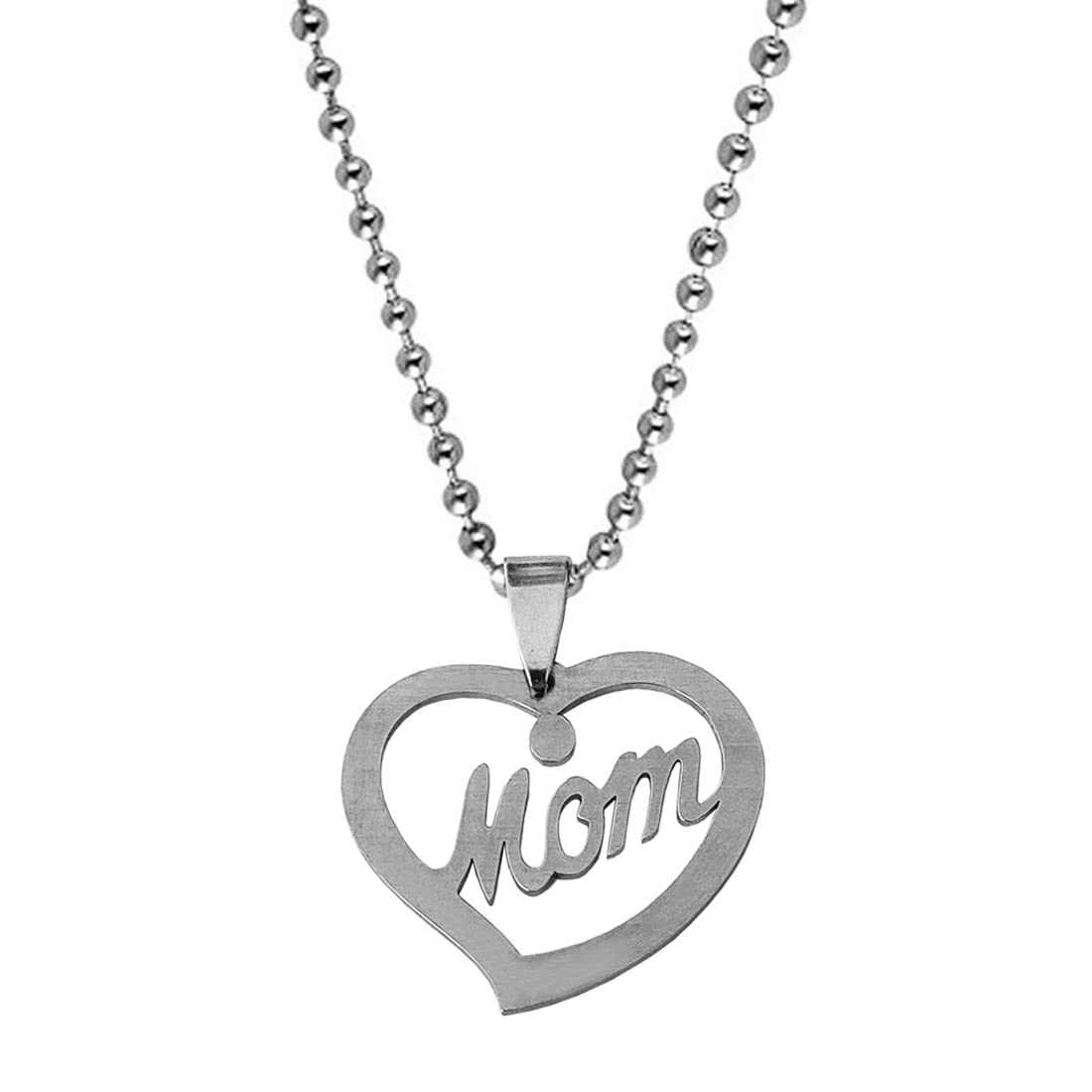 M Men Style Personalised Maa Kids Gift For Mom Bikers Jewelry Silver Stainless Steel Pendant Chain For Men And Women LC017
