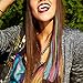 Vin Beauty 36 Pack Colored Hair Extensions for Girls, Clip-In, 33cm Length, Pink, Blue, Purple, Orange, Green, Yellow, Braid & Straight Styles